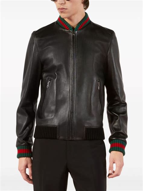 galaxy gucci jacket|farfetch Gucci leather jacket.